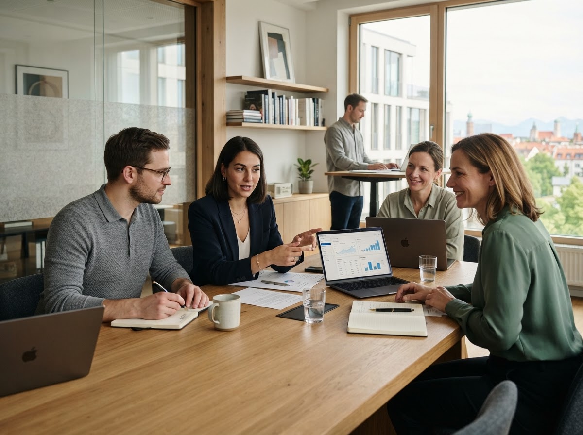 his capital Team bei der Prüfung von Datenquellen und Analyseprozessen